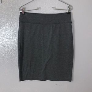 Basic House grey stretchy office pencil skirt